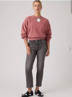 Levi straight ankle jeans